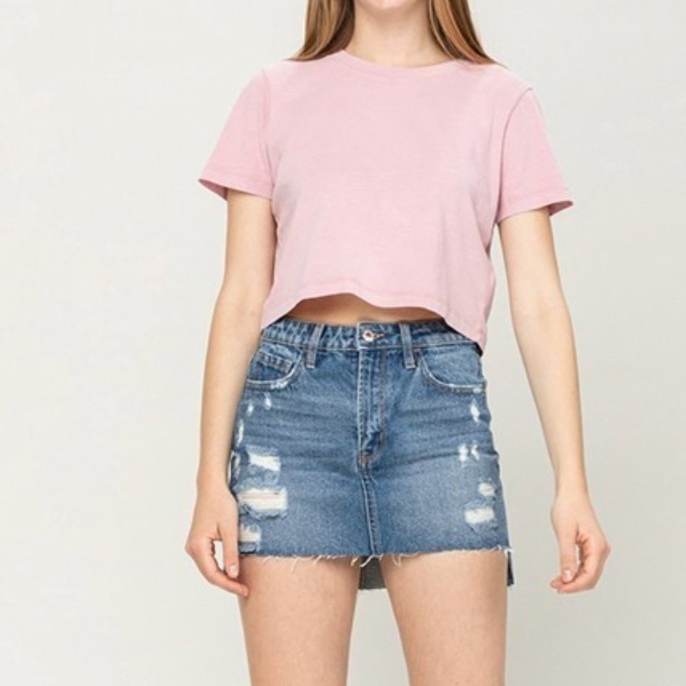 Vervet Denim High Waist Mini Skirt Size 29